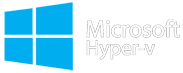 VM Security from G DATA supports the virtualization platform Microsoft HyperV®. Logo Microsoft HyperV